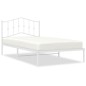 vidaXL Bettgestell mit Kopfteil Metall Weiß 107x203 cm vidaXL Bettgestell mit Kopfteil Metall Weiß 107x203 cm