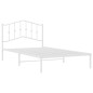 vidaXL Bettgestell mit Kopfteil Metall Weiß 107x203 cm vidaXL Bettgestell mit Kopfteil Metall Weiß 107x203 cm