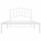 vidaXL Bettgestell mit Kopfteil Metall Weiß 107x203 cm vidaXL Bettgestell mit Kopfteil Metall Weiß 107x203 cm