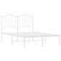 vidaXL Bettgestell mit Kopfteil Metall Weiß 120x200 cm vidaXL Bettgestell mit Kopfteil Metall Weiß 120x200 cm