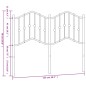 vidaXL Kopfteil Metall Weiß 120 cm