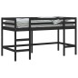 vidaXL Kinderhochbett mit Leiter Schwarz 90x190 cm Massivholz Kiefer vidaXL Kinderhochbett mit Leiter Schwarz 90x190 cm Massivholz Kiefer