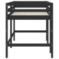 vidaXL Kinderhochbett mit Leiter Schwarz 90x190 cm Massivholz Kiefer vidaXL Kinderhochbett mit Leiter Schwarz 90x190 cm Massivholz Kiefer