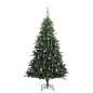 vidaXL Künstlicher Weihnachtsbaum Klappbar 150 LEDs & Kugeln 120 cm vidaXL Künstlicher Weihnachtsbaum Klappbar 150 LEDs & Kugeln 120 cm