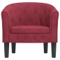 vidaXL Clubsessel Weinrot Samt vidaXL Clubsessel Weinrot Samt