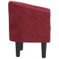 vidaXL Clubsessel Weinrot Samt vidaXL Clubsessel Weinrot Samt