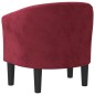 vidaXL Clubsessel Weinrot Samt vidaXL Clubsessel Weinrot Samt