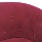 vidaXL Clubsessel Weinrot Samt vidaXL Clubsessel Weinrot Samt