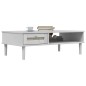 vidaXL Couchtisch SENJA Rattan-Optik Weiß 100x55x33 cm Kiefernholz vidaXL Couchtisch SENJA Rattan-Optik Weiß 100x55x33 cm Kiefernholz