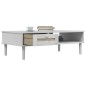 vidaXL Couchtisch SENJA Rattan-Optik Weiß 100x55x33 cm Kiefernholz vidaXL Couchtisch SENJA Rattan-Optik Weiß 100x55x33 cm Kiefernholz