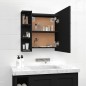 vidaXL Spiegelschrank mit LED Schwarz 70x16,5x60 cm vidaXL Spiegelschrank mit LED Schwarz 70x16,5x60 cm
