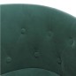 vidaXL Clubsessel mit Fußhocker Dunkelgrün Samt vidaXL Clubsessel mit Fußhocker Dunkelgrün Samt