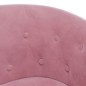 vidaXL Clubsessel mit Fußhocker Rosa Samt vidaXL Clubsessel mit Fußhocker Rosa Samt