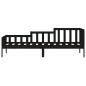 vidaXL Tagesbett Schwarz 80x200 cm Massivholz Kiefer vidaXL Tagesbett Schwarz 80x200 cm Massivholz Kiefer