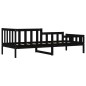 vidaXL Tagesbett Schwarz 80x200 cm Massivholz Kiefer vidaXL Tagesbett Schwarz 80x200 cm Massivholz Kiefer