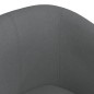 vidaXL Clubsessel mit Fußhocker Dunkelgrau Stoff vidaXL Clubsessel mit Fußhocker Dunkelgrau Stoff