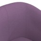 vidaXL Clubsessel mit Fußhocker Lila Stoff vidaXL Clubsessel mit Fußhocker Lila Stoff