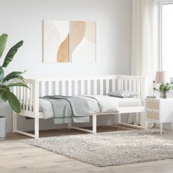vidaXL Tagesbett Weiß 75x190 cm Massivholz Kiefer