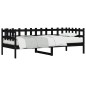 vidaXL Tagesbett Schwarz 90x200 cm Massivholz Kiefer vidaXL Tagesbett Schwarz 90x200 cm Massivholz Kiefer