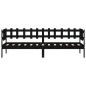 vidaXL Tagesbett Schwarz 90x200 cm Massivholz Kiefer vidaXL Tagesbett Schwarz 90x200 cm Massivholz Kiefer