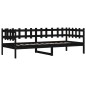 vidaXL Tagesbett Schwarz 90x200 cm Massivholz Kiefer vidaXL Tagesbett Schwarz 90x200 cm Massivholz Kiefer