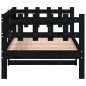 vidaXL Tagesbett Schwarz 90x200 cm Massivholz Kiefer vidaXL Tagesbett Schwarz 90x200 cm Massivholz Kiefer