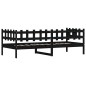 vidaXL Tagesbett Schwarz 90x200 cm Massivholz Kiefer vidaXL Tagesbett Schwarz 90x200 cm Massivholz Kiefer
