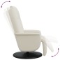 vidaXL Relaxsessel mit Fußteil Creme Kunstleder vidaXL Relaxsessel mit Fußteil Creme Kunstleder