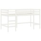 vidaXL Kinderhochbett mit Vorhängen Blau 90x190 cm Massivholz Kiefer vidaXL Kinderhochbett mit Vorhängen Blau 90x190 cm Massivholz Kiefer