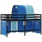 vidaXL Kinderhochbett mit Tunnel Blau 80x200 cm Massivholz Kiefer vidaXL Kinderhochbett mit Tunnel Blau 80x200 cm Massivholz Kiefer