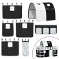 vidaXL Kinderhochbett mit Tunnel Weiß & Schwarz 90x190 cm Kiefernholz vidaXL Kinderhochbett mit Tunnel Weiß & Schwarz 90x190 cm Kiefernholz