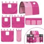 vidaXL Kinderhochbett mit Tunnel Rosa 90x190 cm Massivholz Kiefer vidaXL Kinderhochbett mit Tunnel Rosa 90x190 cm Massivholz Kiefer