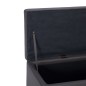 vidaXL Bank mit Staufach 116 cm Grau Kunstleder vidaXL Bank mit Staufach 116 cm Grau Kunstleder