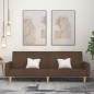 vidaXL Schlafsofa 2-Sitzer Braun Stoff vidaXL Schlafsofa 2-Sitzer Braun Stoff