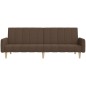 vidaXL Schlafsofa 2-Sitzer Braun Stoff vidaXL Schlafsofa 2-Sitzer Braun Stoff