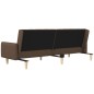 vidaXL Schlafsofa 2-Sitzer Braun Stoff vidaXL Schlafsofa 2-Sitzer Braun Stoff