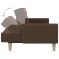 vidaXL Schlafsofa 2-Sitzer Braun Stoff vidaXL Schlafsofa 2-Sitzer Braun Stoff