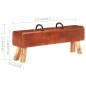 vidaXL Vintage Turnbock-Bank mit Griffen Echtes Ziegenleder vidaXL Vintage Turnbock-Bank mit Griffen Echtes Ziegenleder