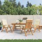 vidaXL Gartenstühle mit Kissen 4 Stk. Massivholz Teak vidaXL Gartenstühle mit Kissen 4 Stk. Massivholz Teak
