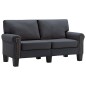 vidaXL 2-Sitzer-Sofa Dunkelgrau Stoff vidaXL 2-Sitzer-Sofa Dunkelgrau Stoff