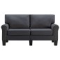vidaXL 2-Sitzer-Sofa Dunkelgrau Stoff vidaXL 2-Sitzer-Sofa Dunkelgrau Stoff