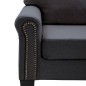 vidaXL 2-Sitzer-Sofa Dunkelgrau Stoff vidaXL 2-Sitzer-Sofa Dunkelgrau Stoff