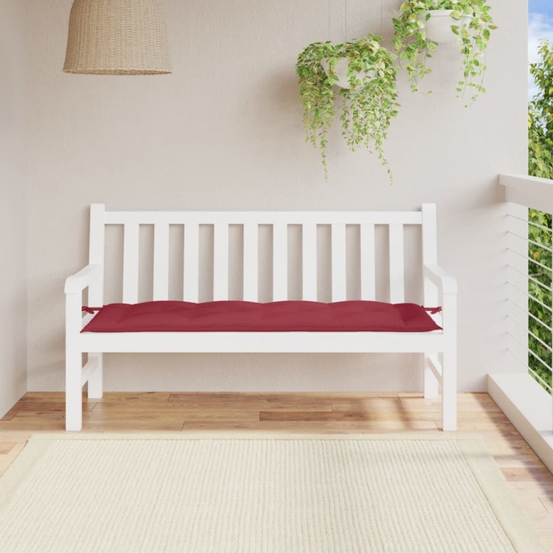 vidaXL Gartenbank-Auflage Weinrot 150x50x7 cm Oxford-Gewebe vidaXL Gartenbank-Auflage Weinrot 150x50x7 cm Oxford-Gewebe