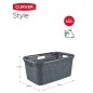 Curver Wäschekorb Style 45 L Anthrazit Curver Wäschekorb Style 45 L Anthrazit