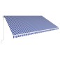 vidaXL Automatisch Einziehbare Markise 500×300 cm Blau und Weiß vidaXL Automatisch Einziehbare Markise 500×300 cm Blau und Weiß