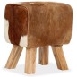 vidaXL Hocker Echtes Ziegenleder 40 x 30 x 45 cm vidaXL Hocker Echtes Ziegenleder 40 x 30 x 45 cm