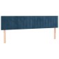 vidaXL Boxspringbett mit Matratze & LED Dunkelblau 160x200 cm Samt vidaXL Boxspringbett mit Matratze & LED Dunkelblau 160x200 cm Samt