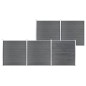 Gartenzaun WPC 872x186 cm Grau Gartenzaun WPC 872x186 cm Grau