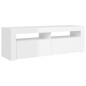 vidaXL TV-Schrank mit LED-Leuchten Hochglanz-Weiß 120x35x40 cm vidaXL TV-Schrank mit LED-Leuchten Hochglanz-Weiß 120x35x40 cm