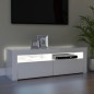 vidaXL TV-Schrank mit LED-Leuchten Hochglanz-Weiß 120x35x40 cm vidaXL TV-Schrank mit LED-Leuchten Hochglanz-Weiß 120x35x40 cm